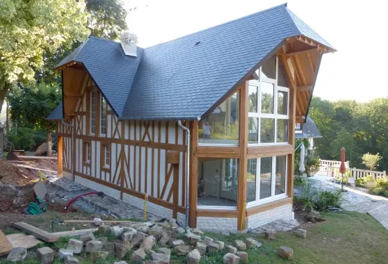 Extension maison normande